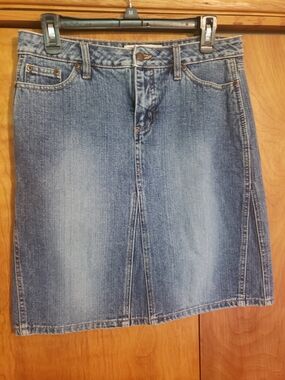 Blue Denim Mini Skirt